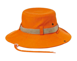 야외 활동 등산 캠핑 모자 정글 싸파리 (아동 7세부터-성인) 오렌지